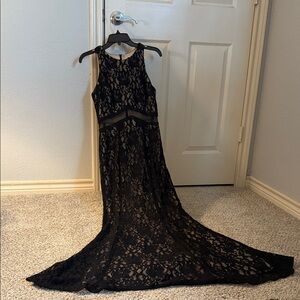 Xscape Black Lace Prom Dress